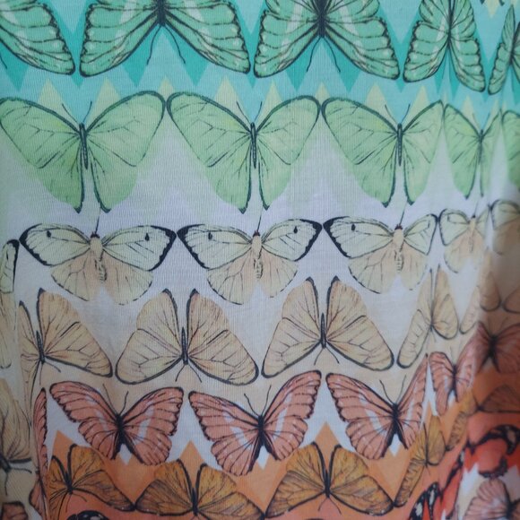 Adidas Originals x The Farm Company Butterfly Print Crop Tank Top - Size M - Picture 5 of 5